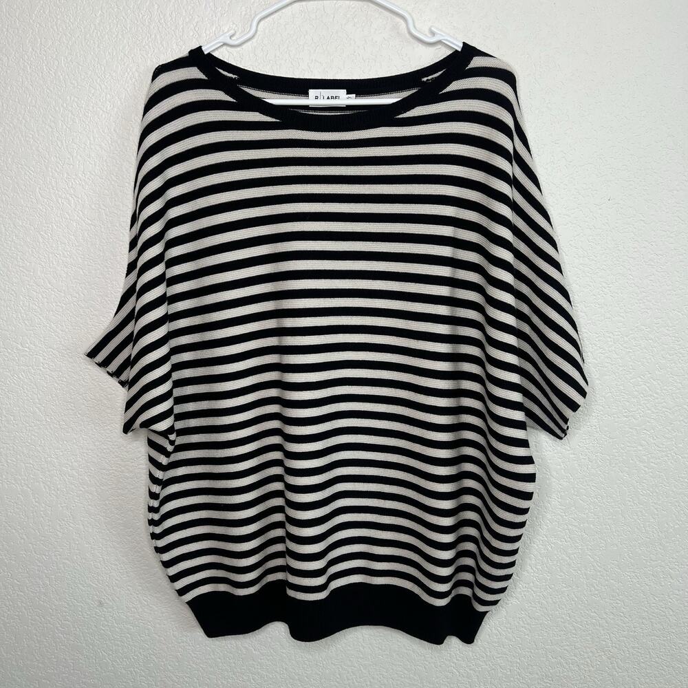 The Reset R Label 100% Wool Essential Stripe Pullover Sweater Dolman Sleeve L/XL